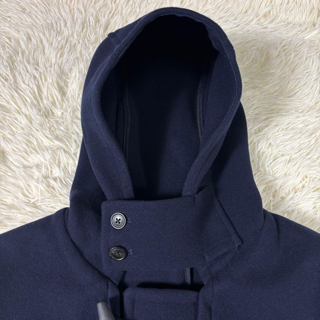 ユニクロ +J ウール オーバーサイズ ダッフルコート ネイビー UNIQLO