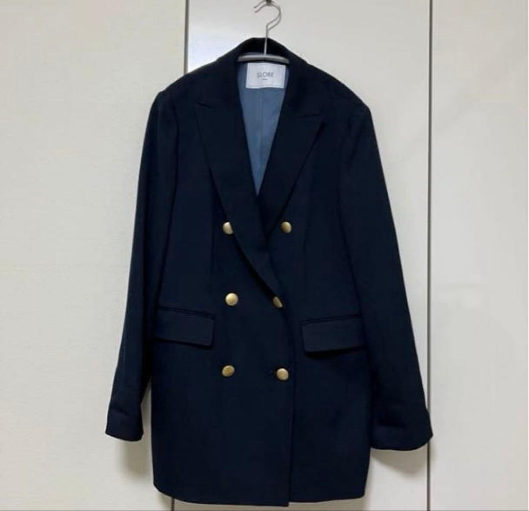 SLOBE IENA 金ボタンブレザー　ジャケット　ネイビー