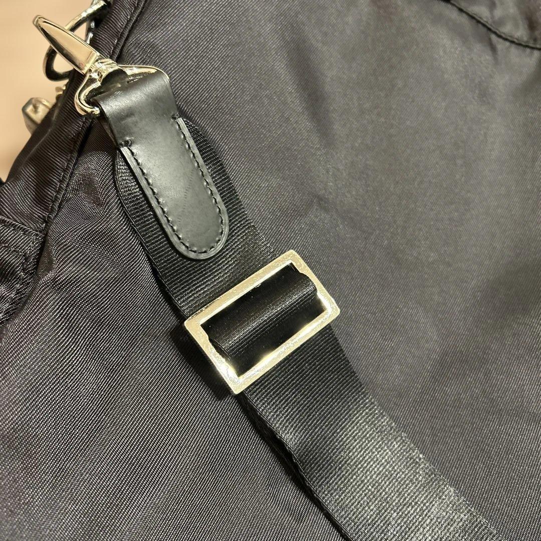 美品【agnesb.】2way ボストン ショルダーバッグ　ブラック 南京錠鍵付