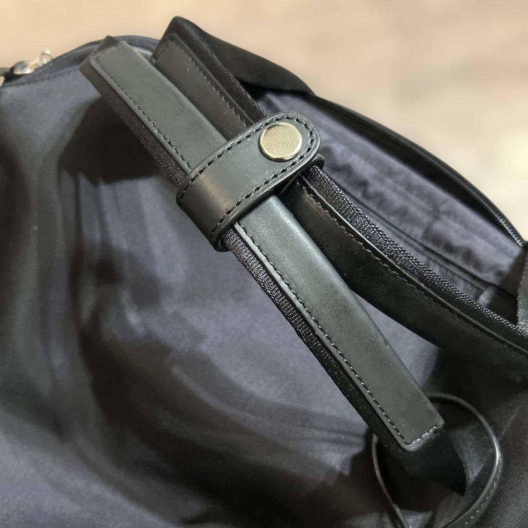 美品【agnesb.】2way ボストン ショルダーバッグ　ブラック 南京錠鍵付