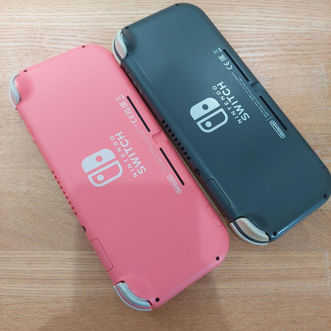 ジャンク品 Nintendo Switch Lite ピンク グレー 2台セット