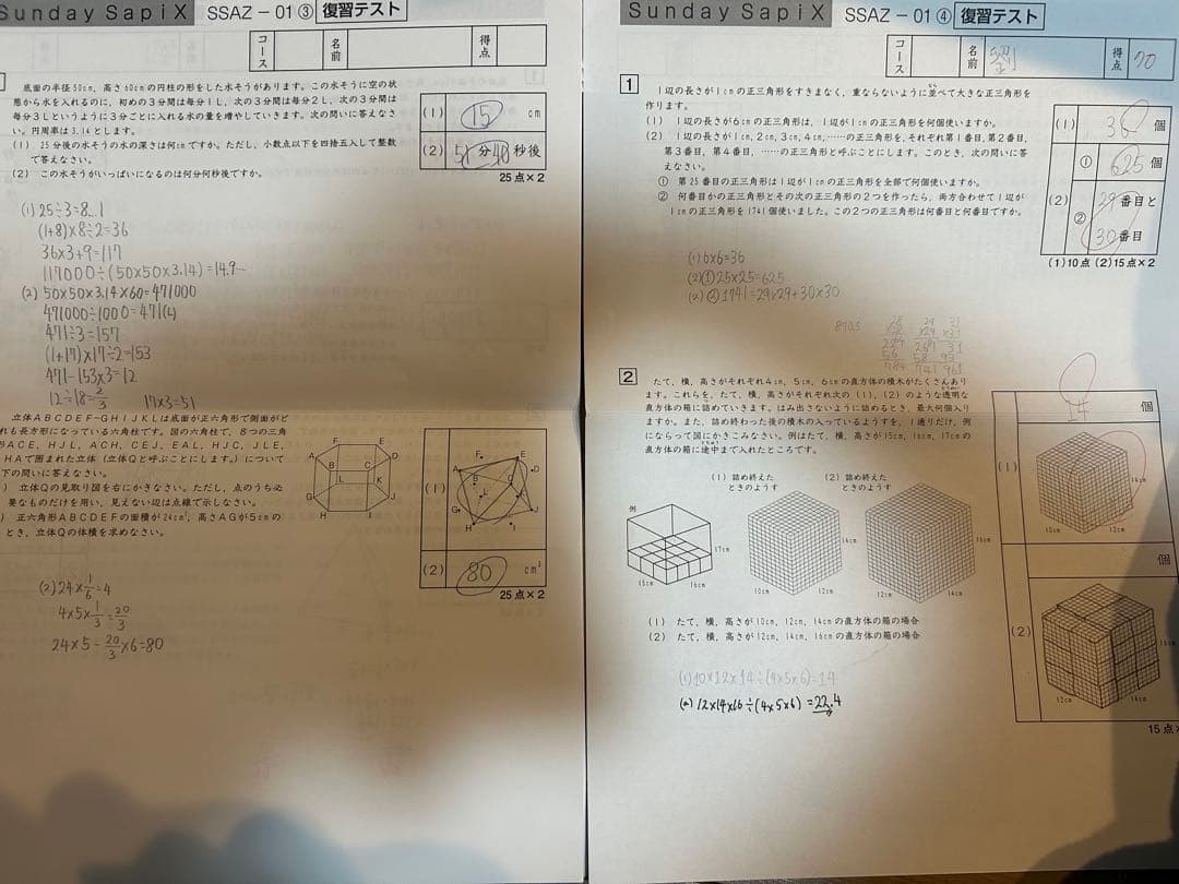 SAPIX　小6　算数 サンデーサピックス SS特訓 麻布コース　原本