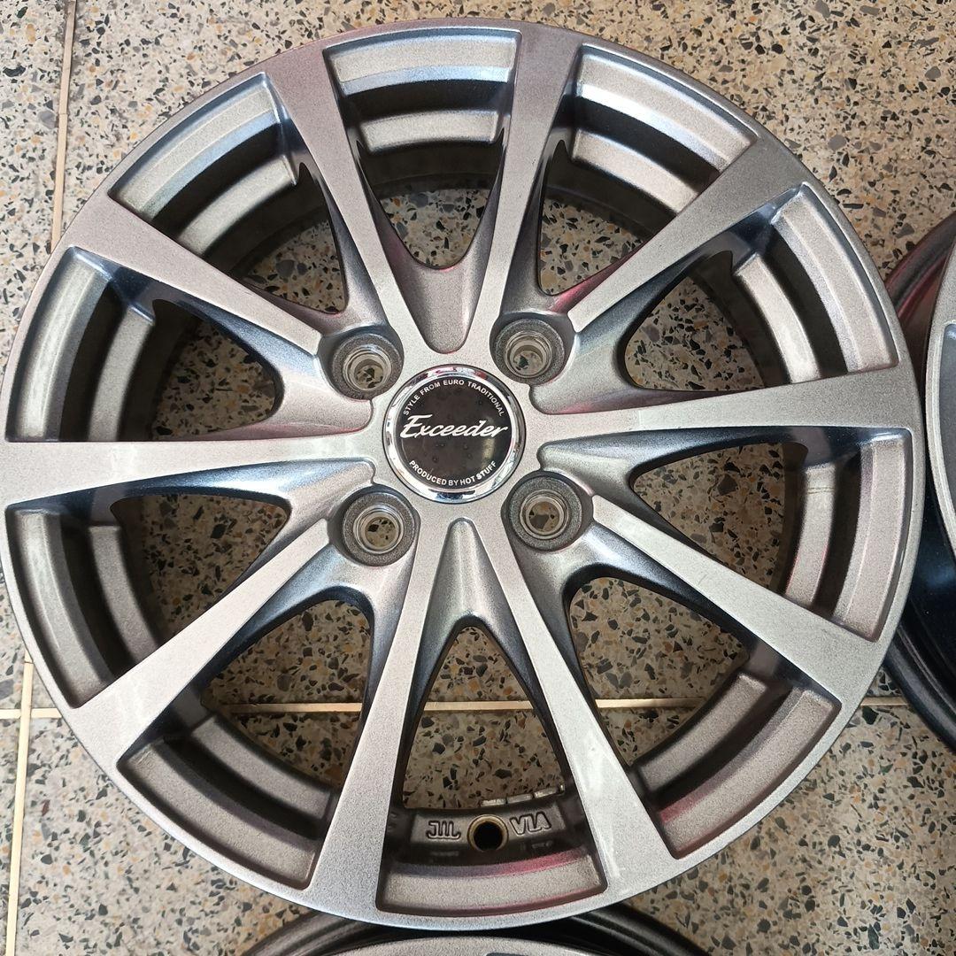 HOT STUFF Exceeder 14インチ 4.5J+45 軽アルミ4本