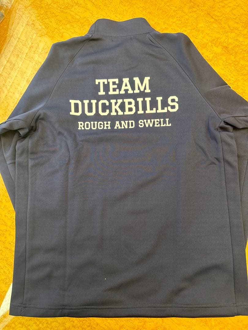 新品正規品 ROUGH AND SWELL ネイビー L 長袖モックネックシャツ