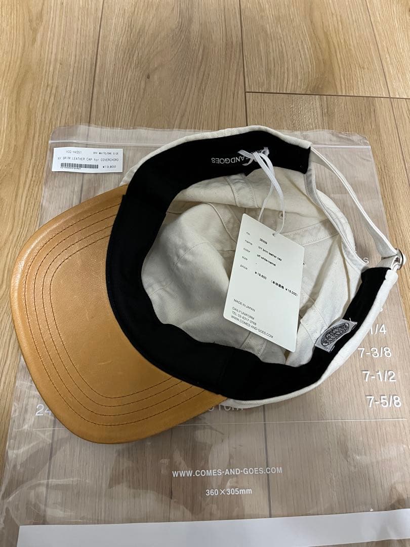 帽子 COMESANDGOES / NY BRIM LEATHER CAP