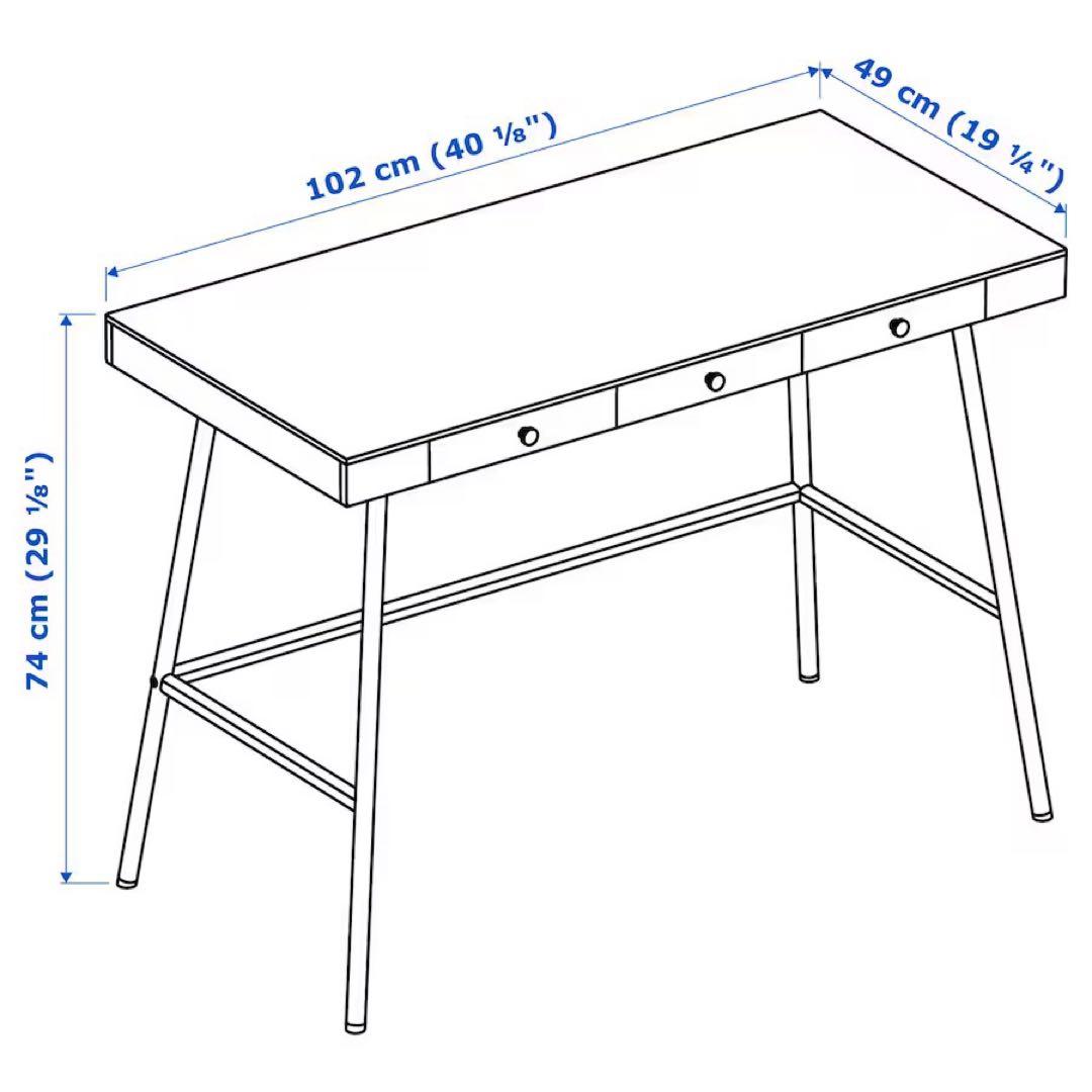 【極美品】IKEA リルオーセン　パソコンデスク