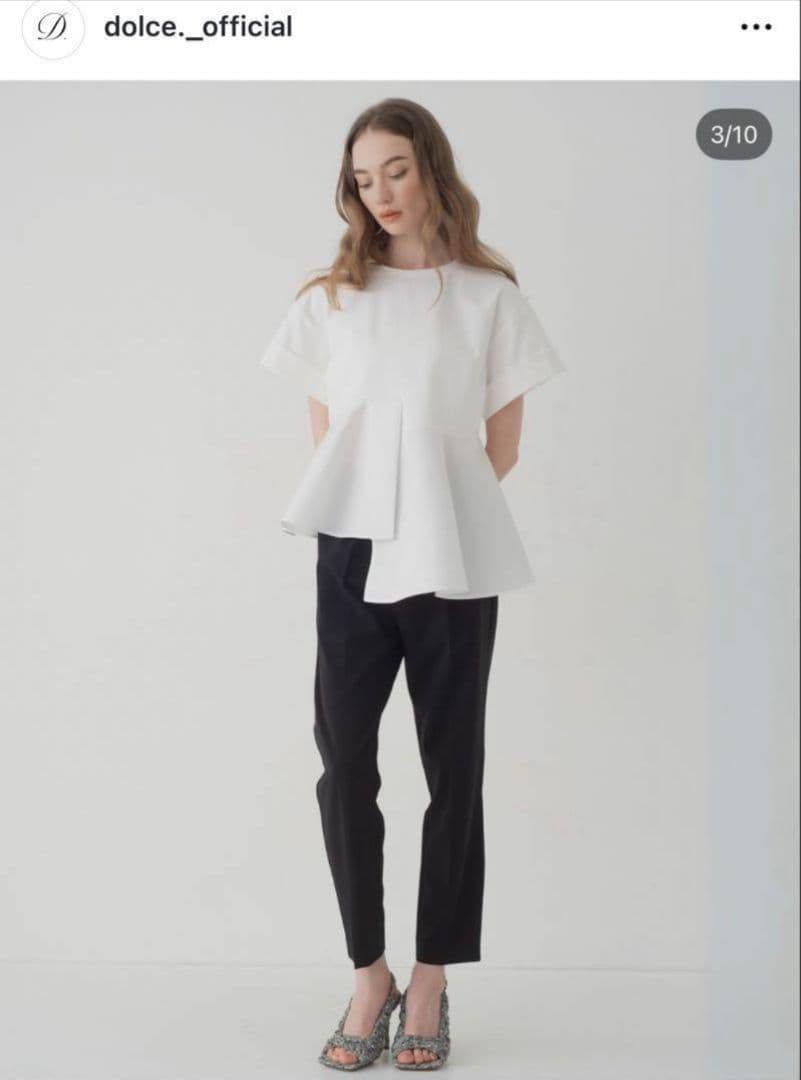 ⭐️試着のみ美品♥maison de Dolce. アシンメトリートップス