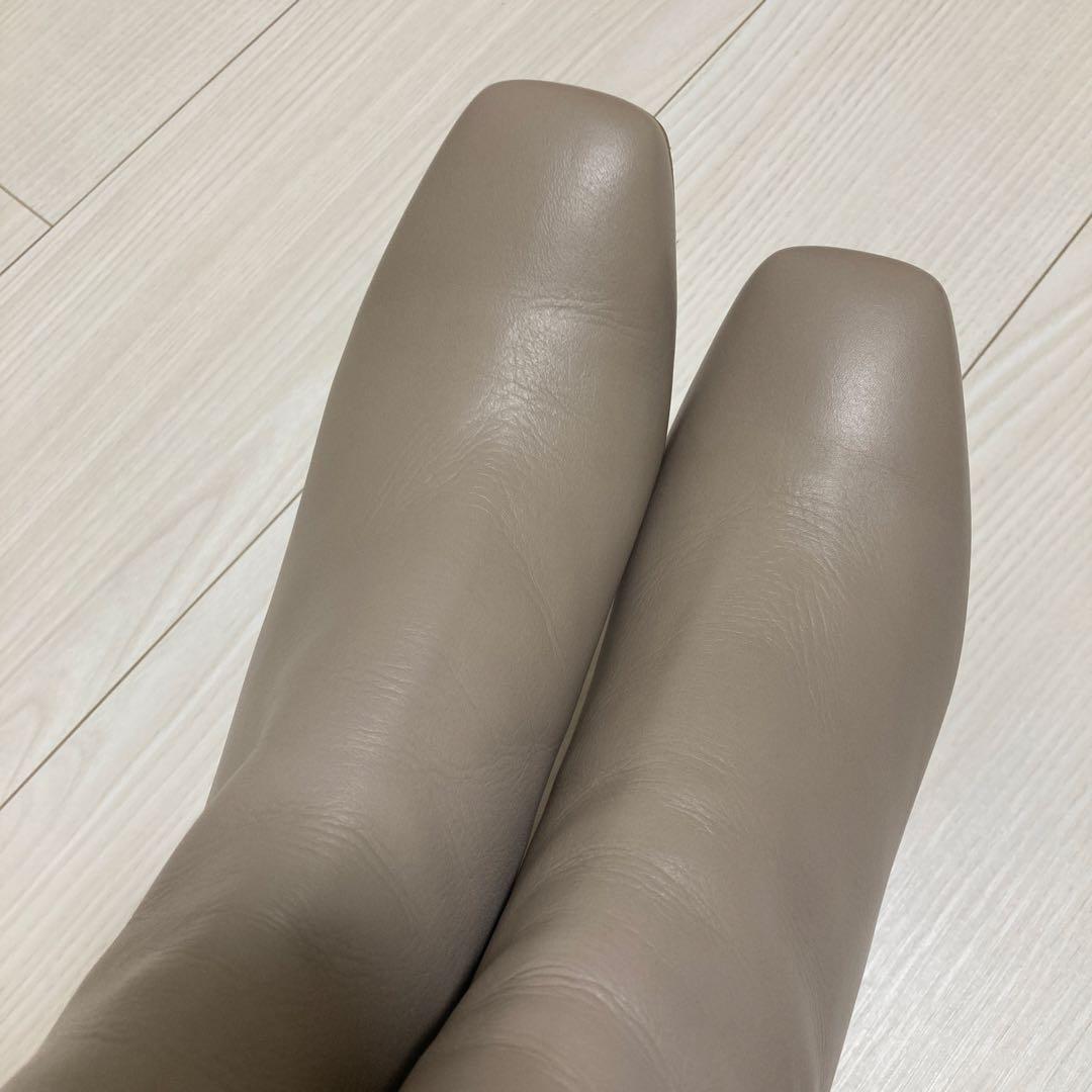 ダイアナ　23.5 ショートブーツ　定番　美品 ベージュ