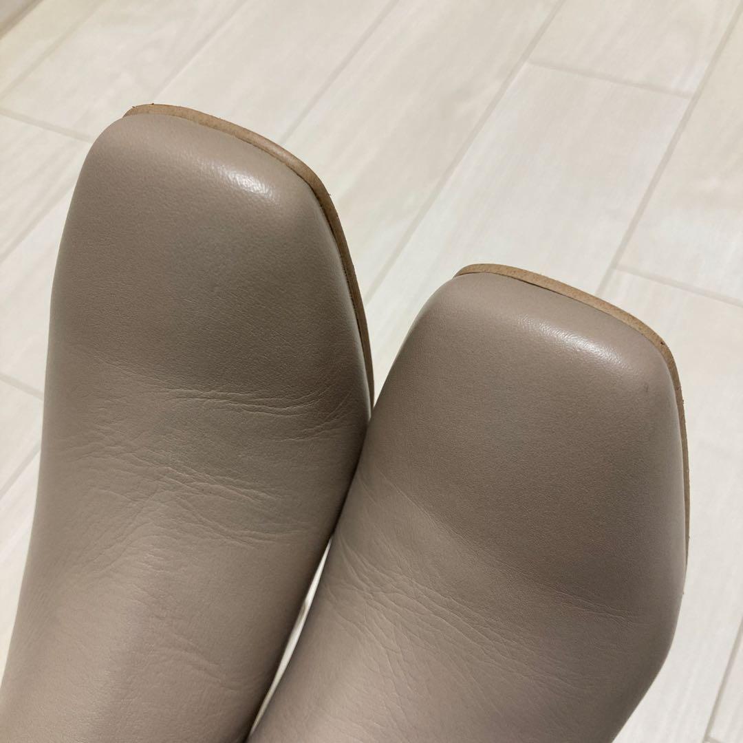 ダイアナ　23.5 ショートブーツ　定番　美品 ベージュ