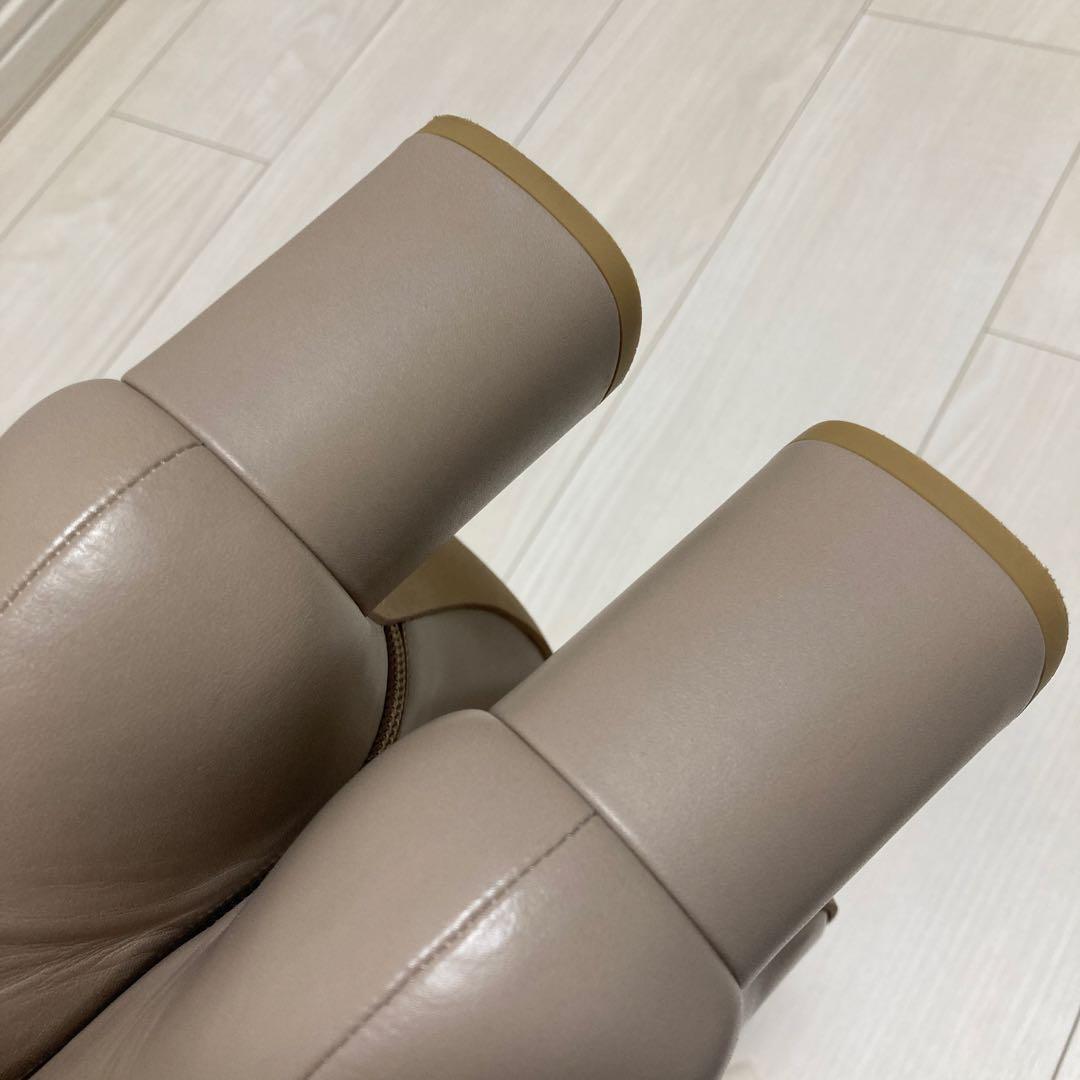 ダイアナ　23.5 ショートブーツ　定番　美品 ベージュ