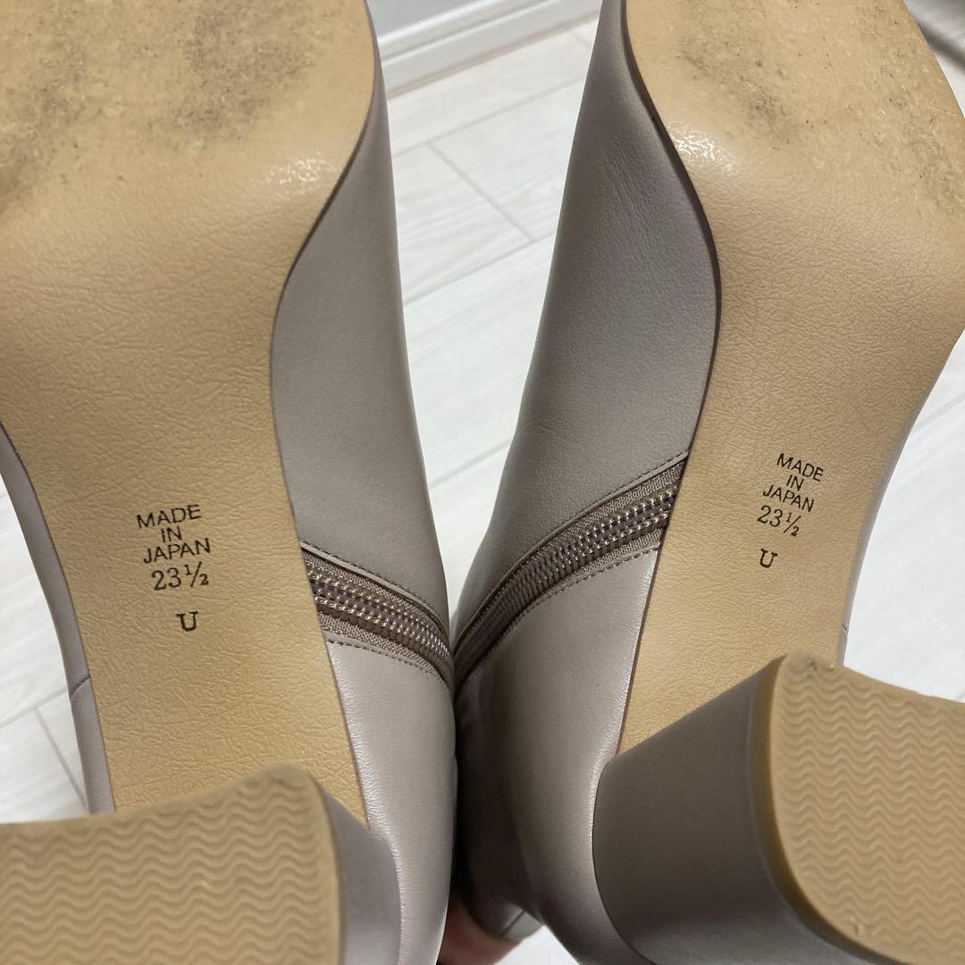 ダイアナ　23.5 ショートブーツ　定番　美品 ベージュ