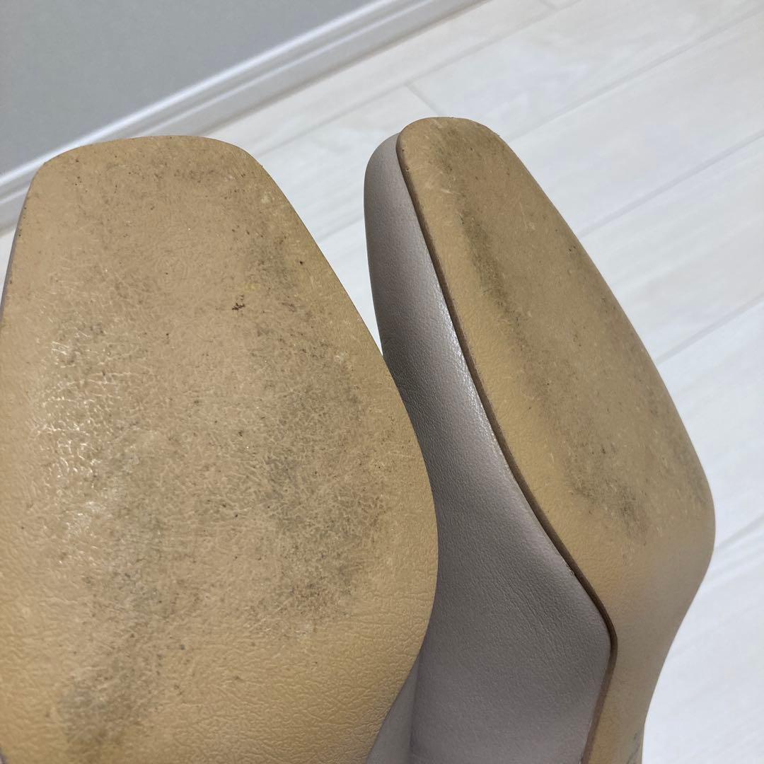 ダイアナ　23.5 ショートブーツ　定番　美品 ベージュ