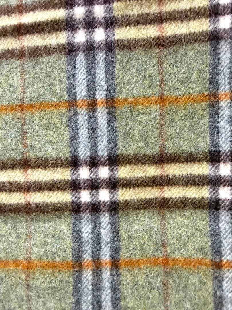 BURBERRY チェック柄マフラー ストール 100%ラムウール