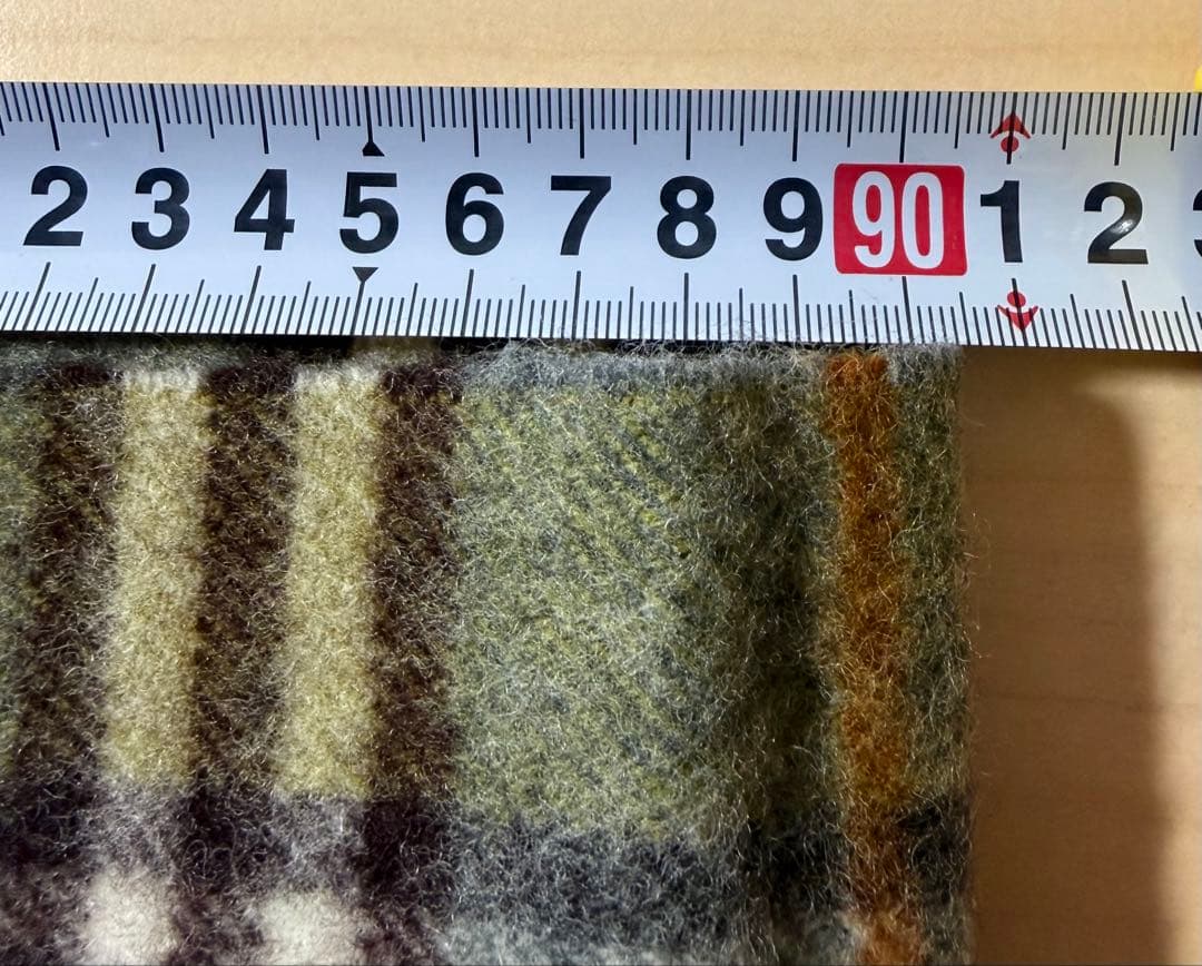 BURBERRY チェック柄マフラー ストール 100%ラムウール