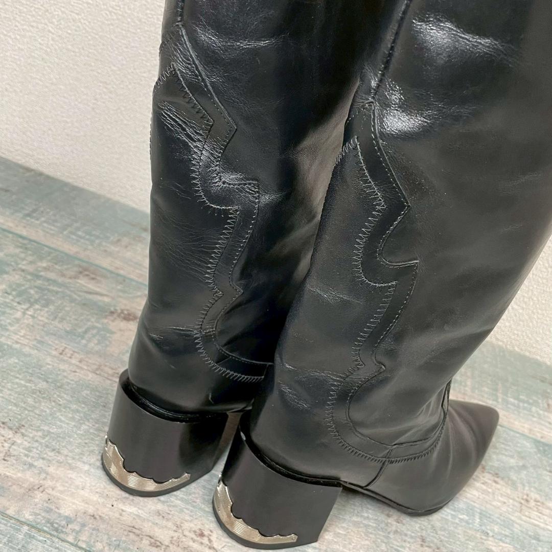 専用　美品 TOGA PULLA メタルヒール ロングブーツ 37