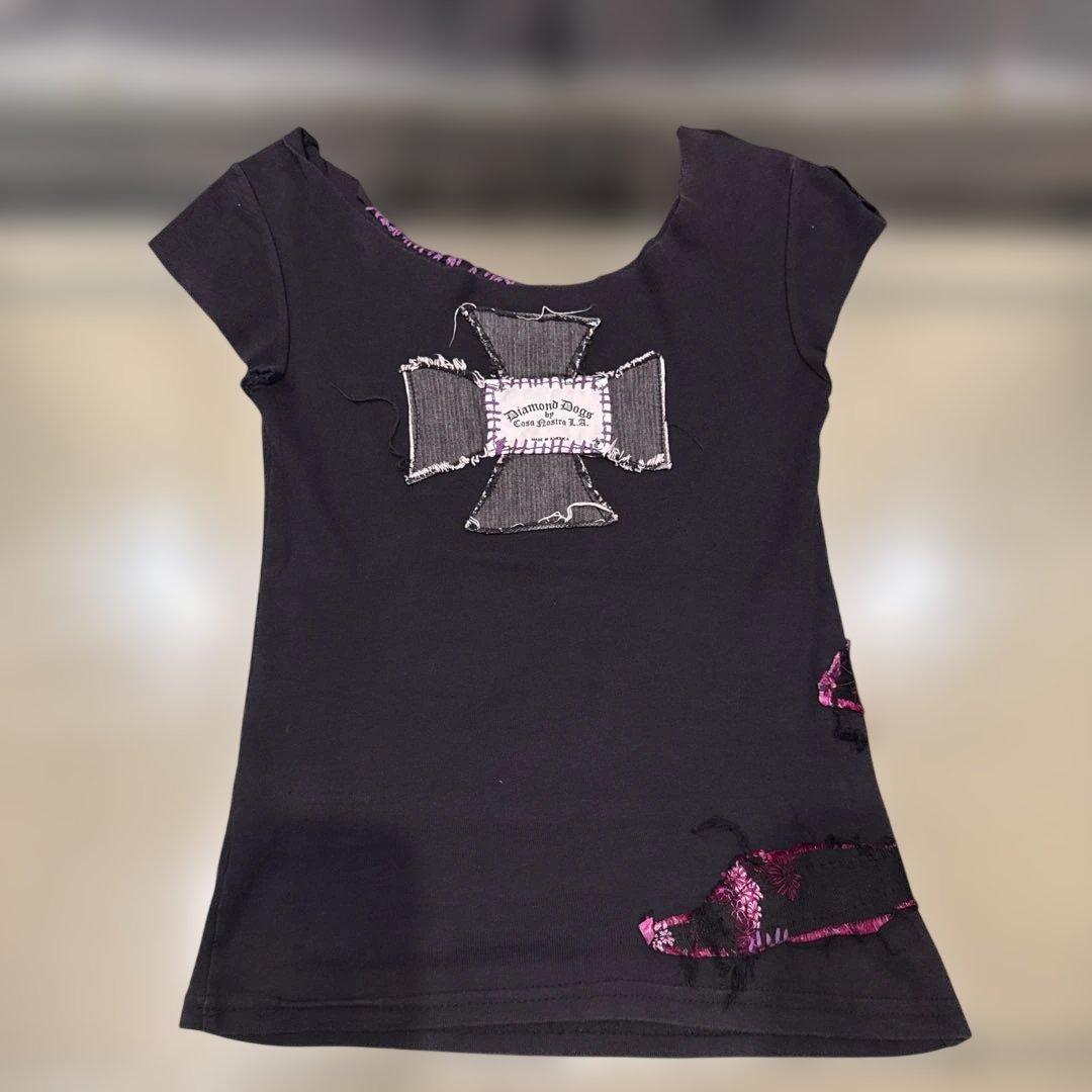 Diamonds DogsブラックTシャツ 半袖