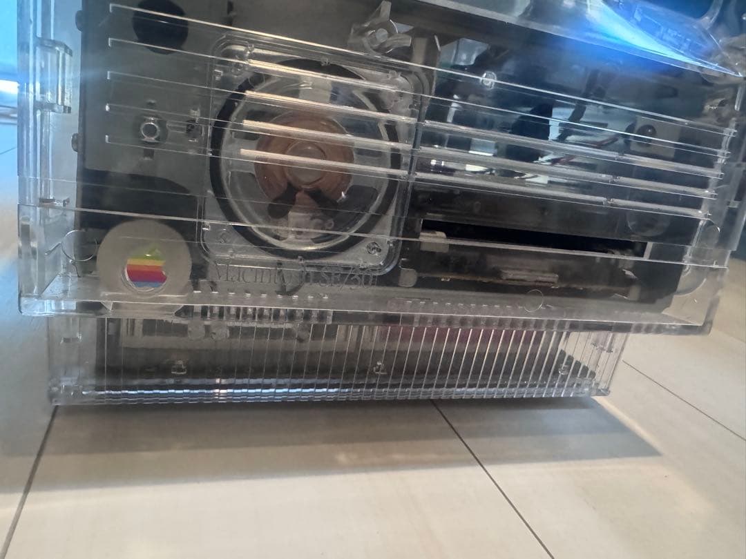 【極美品】Macintosh SE/30 クリアケース換装モデル