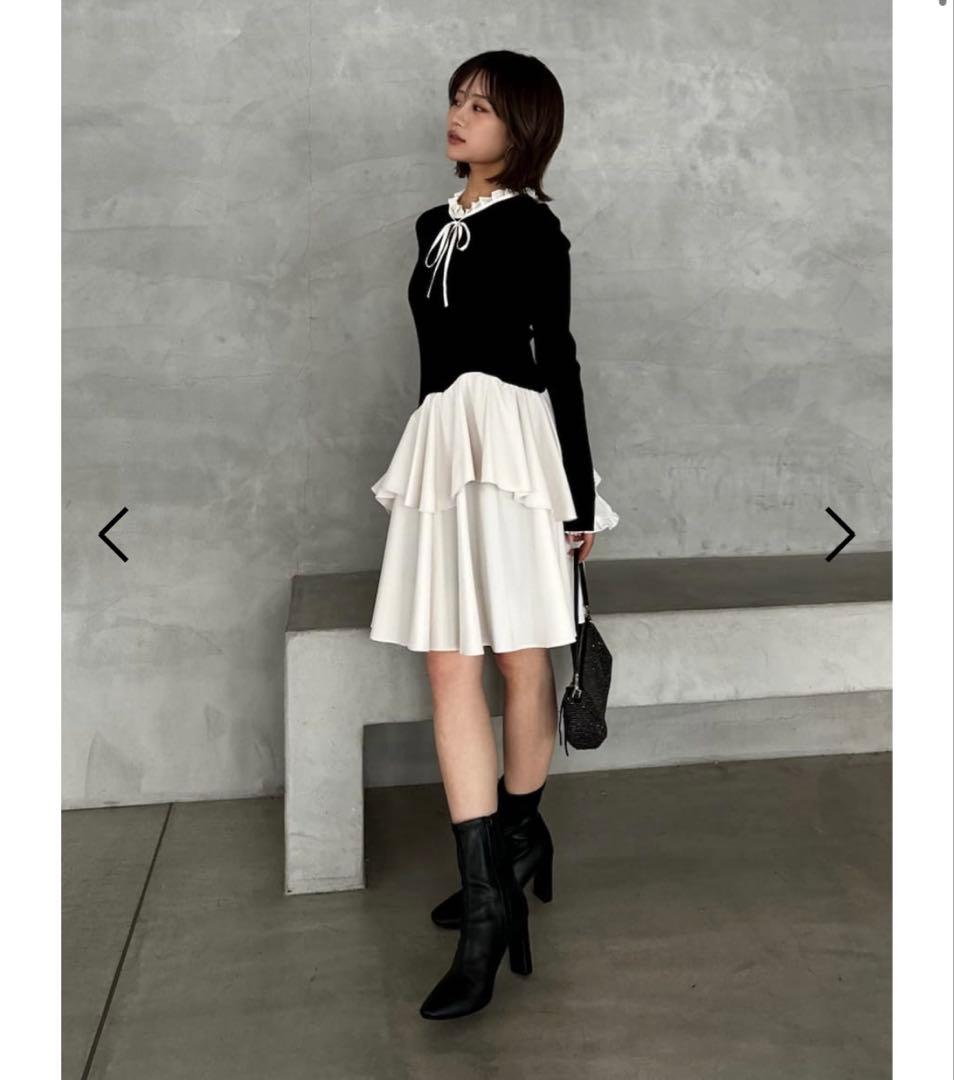 【美品☆今季SNIDEL】ストレッチショートブーツ