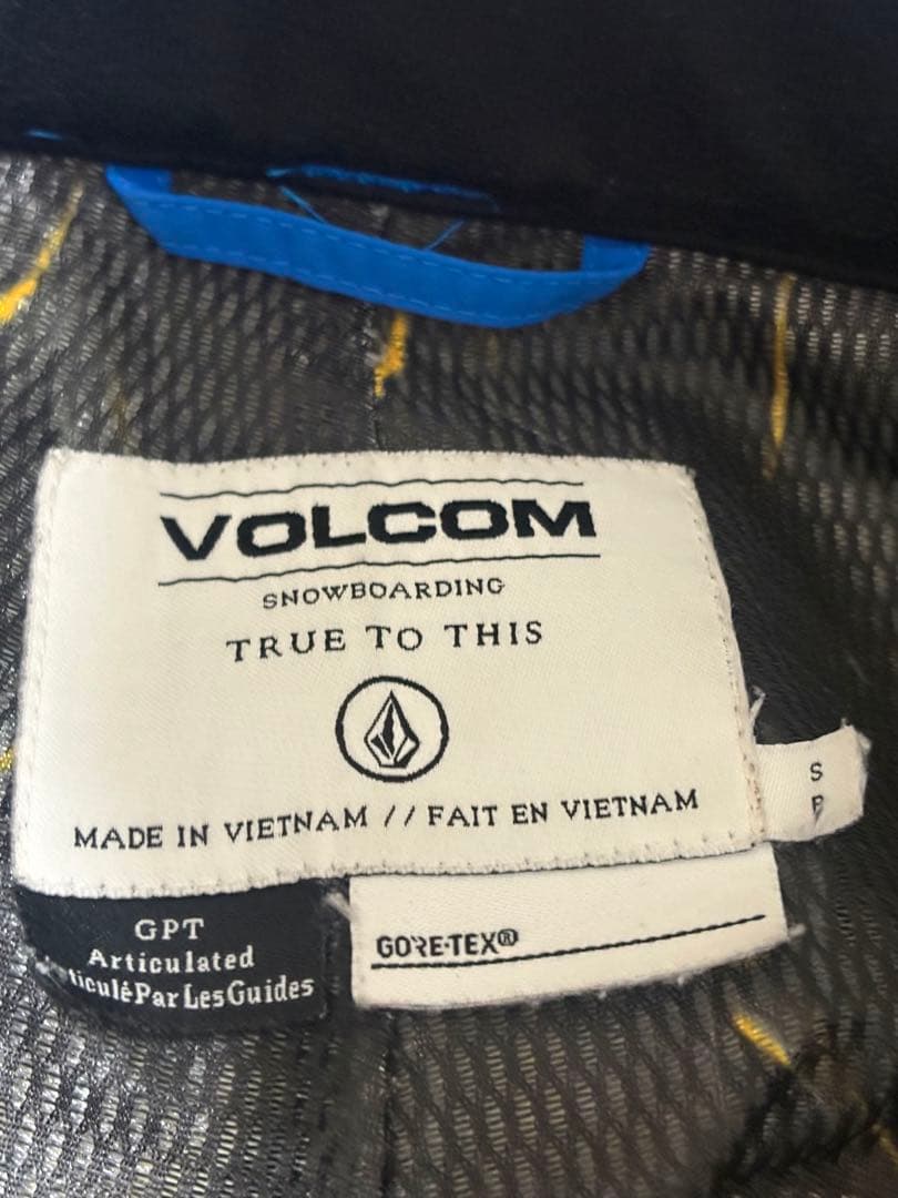 VOLCOM ゴアテックススノーボードパンツ 青色 S