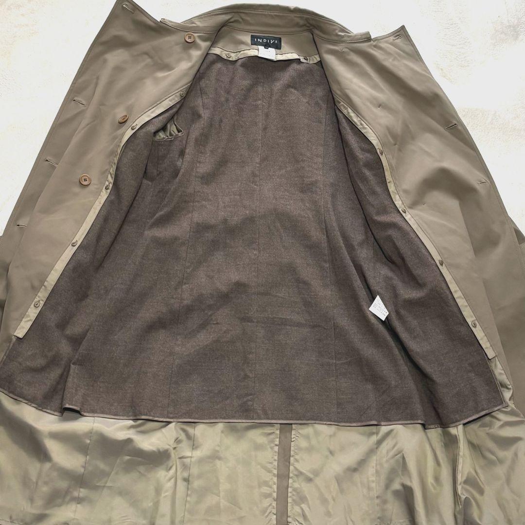極美品✨ INDIVI トレンチコート ライナー付き Aライン 48サイズ