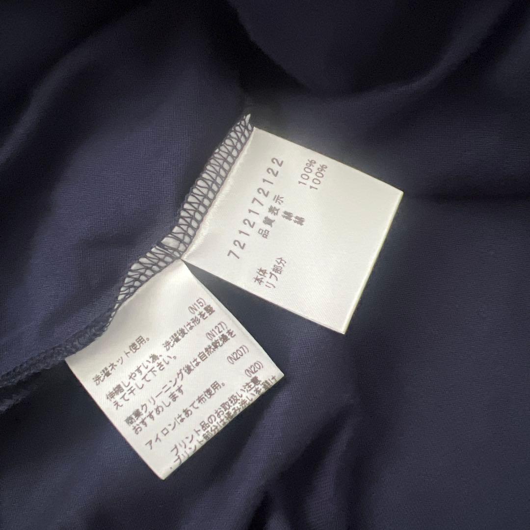 CASTELBAJAC　モノグラム柄半袖Tシャツ　ネイビー赤　22ss　48