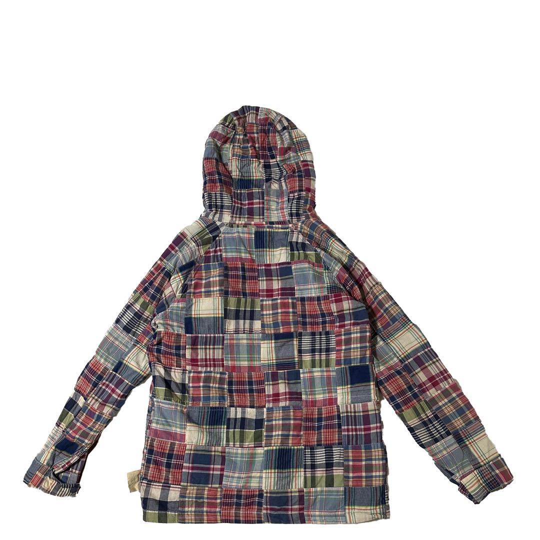 10s DENIM&SUPPLY ラルフローレン パッチワーク フードジャケット