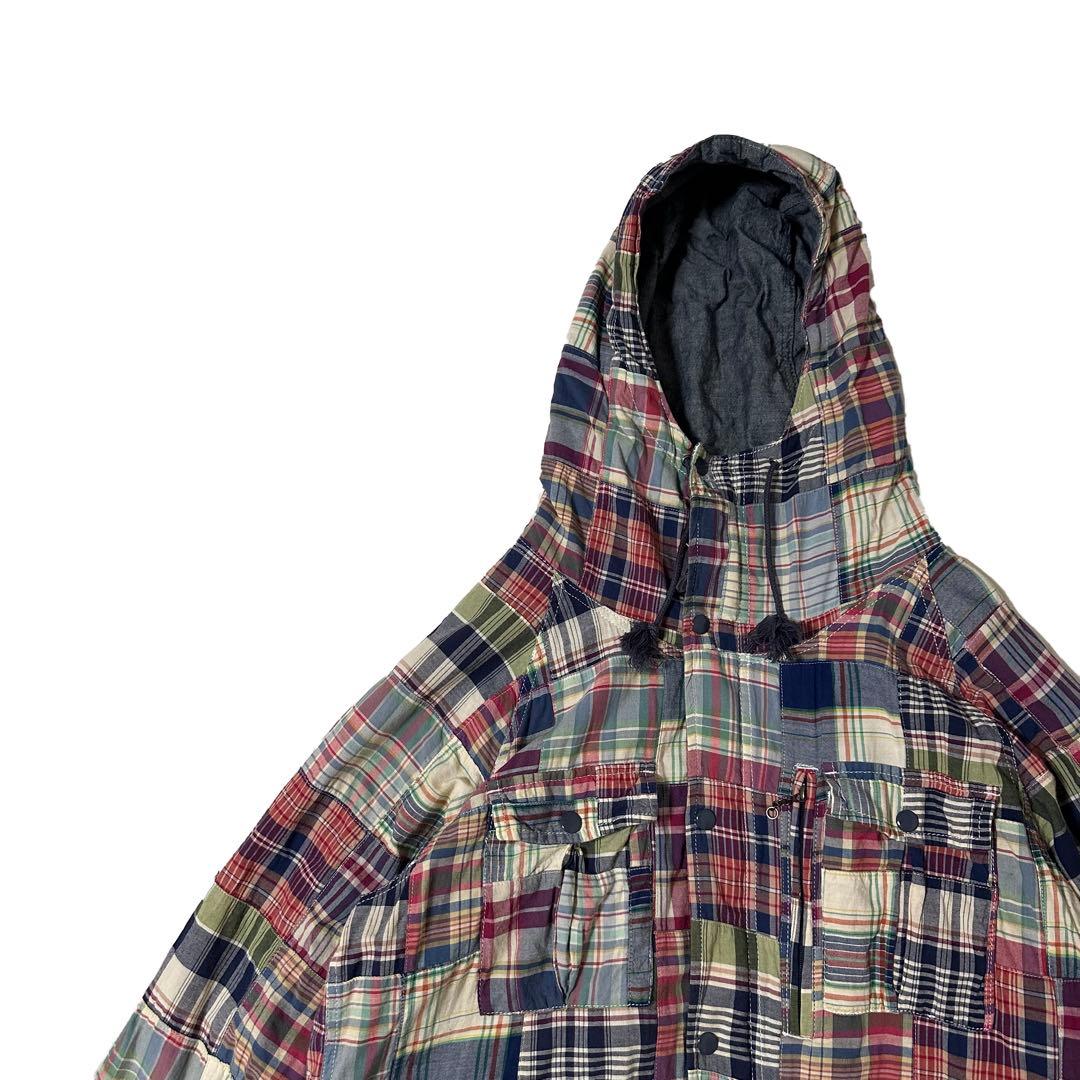 10s DENIM&SUPPLY ラルフローレン パッチワーク フードジャケット