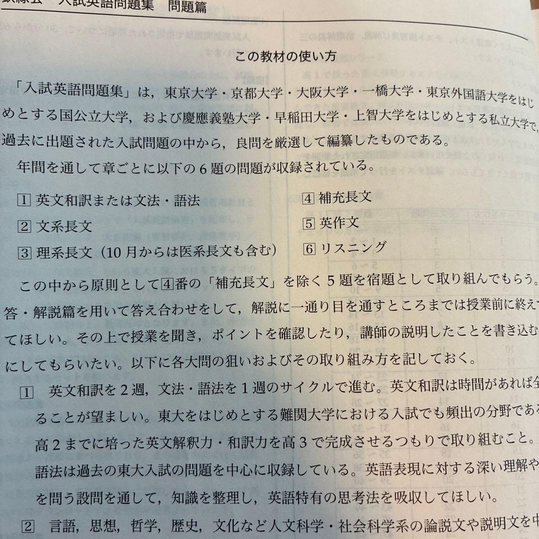 鉄緑会 高3 英語 2026年受験用 フルセット