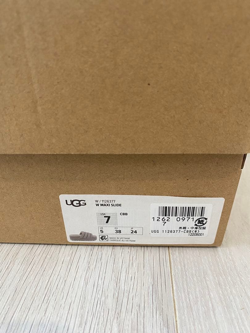 UGG グレー ダウン ムートンサンダル