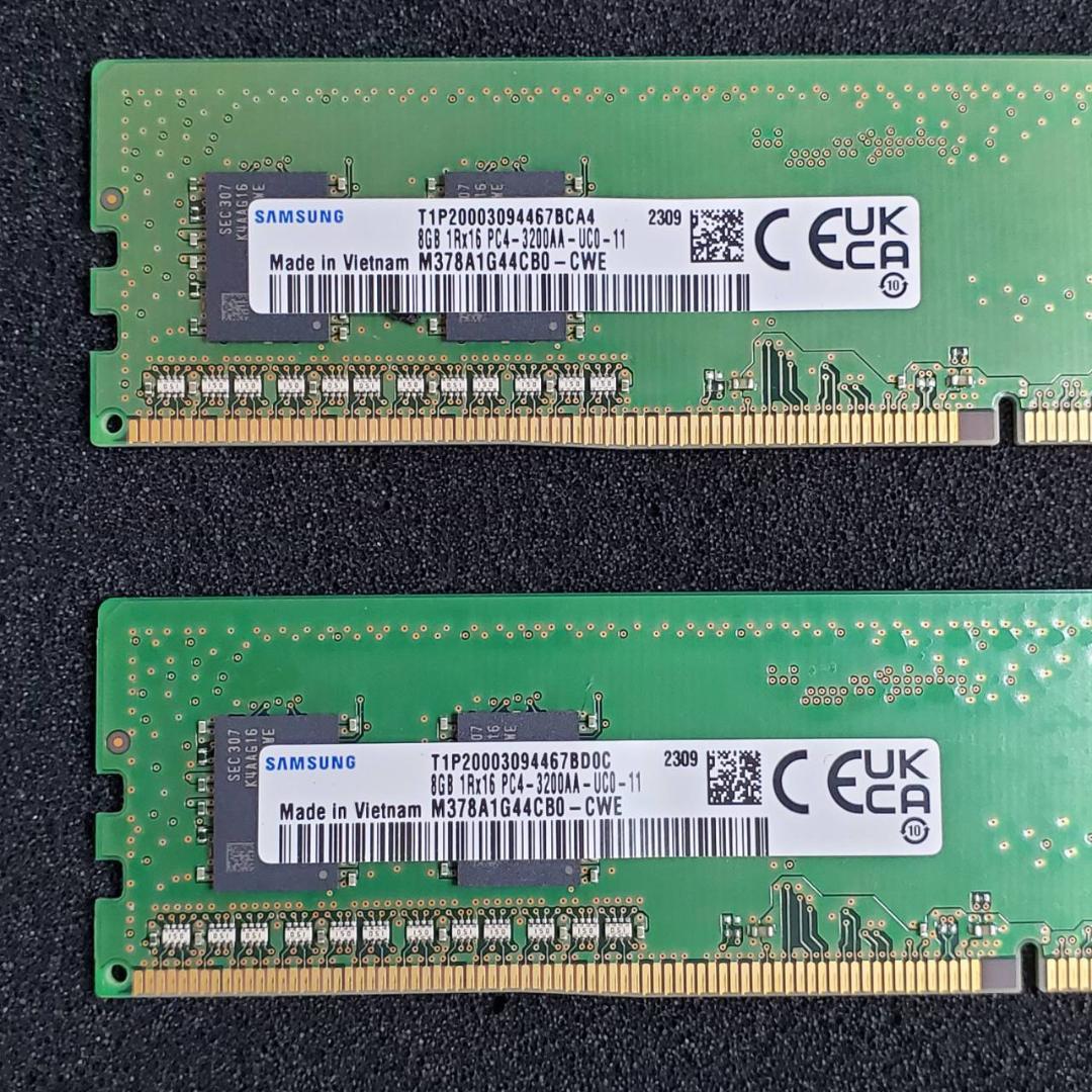 Samsung DDR4 3200 16GB (8GB×2枚) デスクトップ用