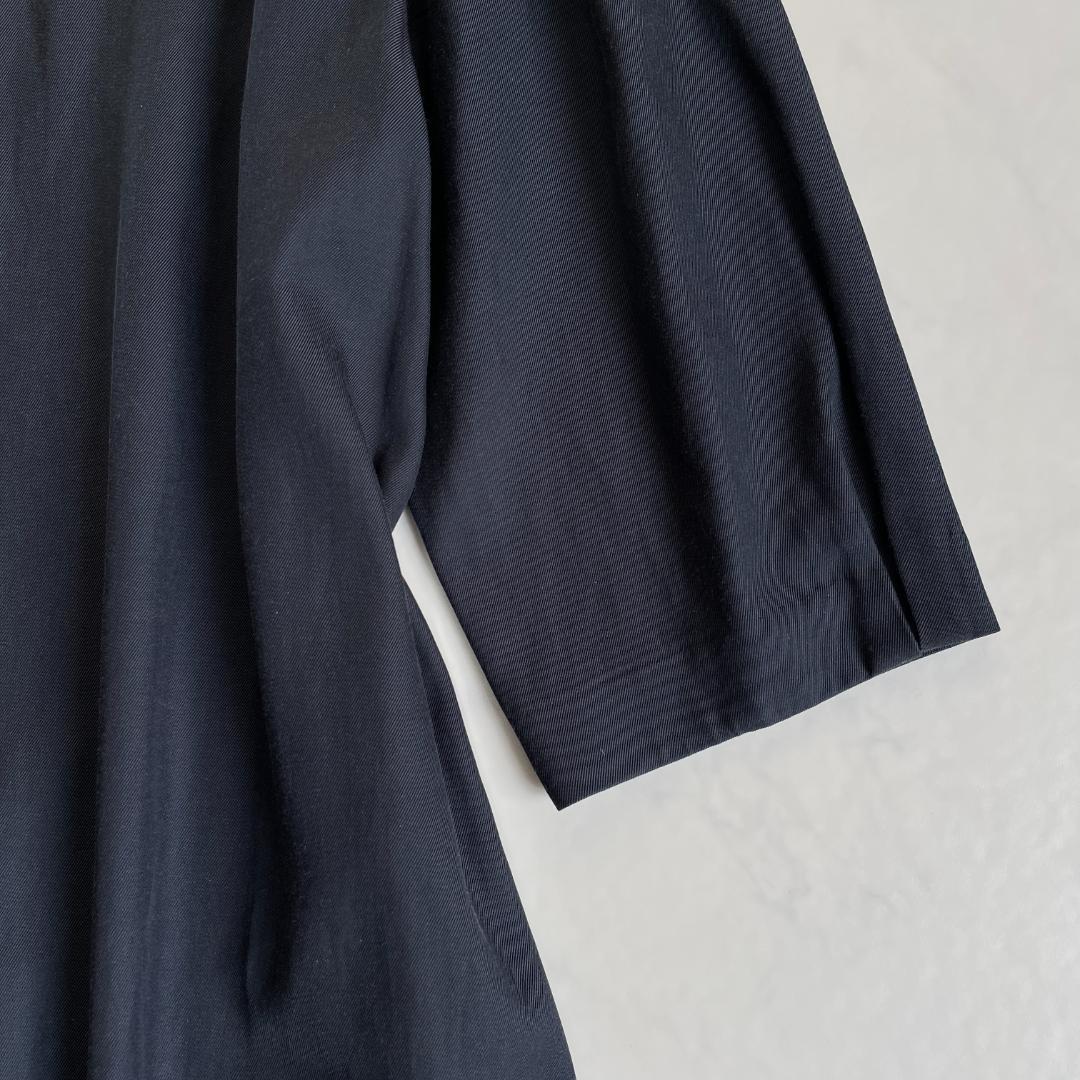 23区 ワンピース 48 大きいサイズ ネイビー フレア Aライン 半袖 上品