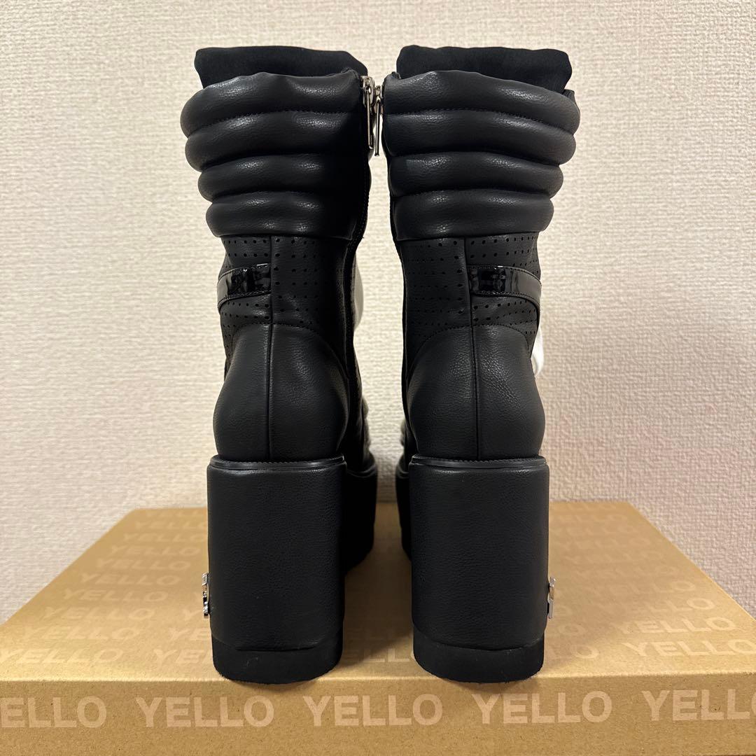 YELLO PERFORATION SHORT BOOTS 厚底 ブーツ