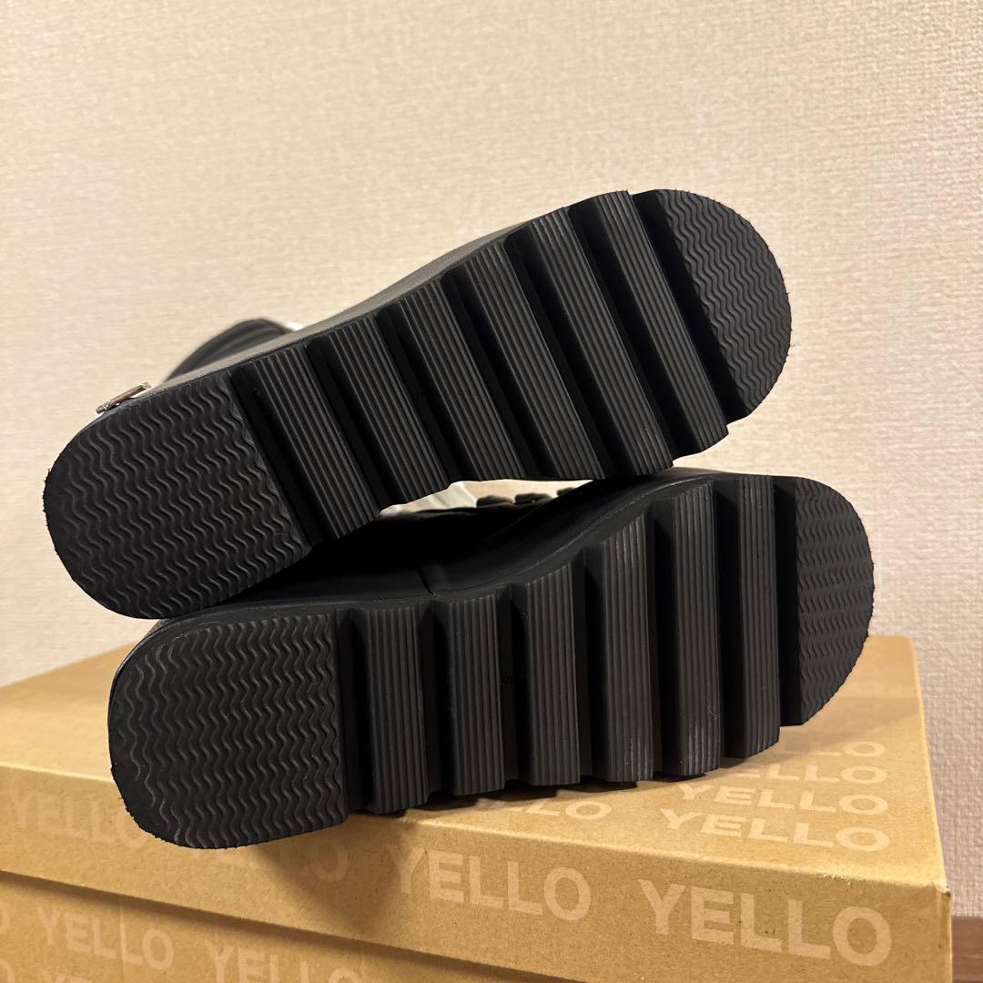 YELLO PERFORATION SHORT BOOTS 厚底 ブーツ