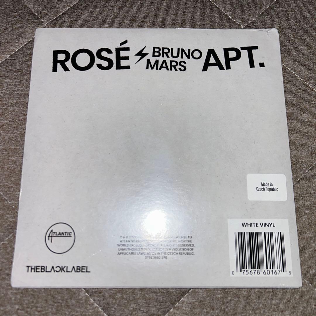 ROSÉ & Bruno Mars 限定ホワイト 7インチレコード APT.