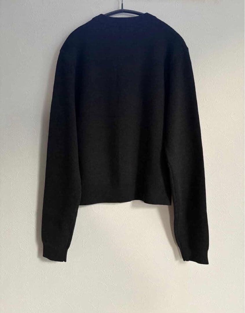 CABaN コットンカシミヤクルーネックカーディガン　チャコールグレー S 新品