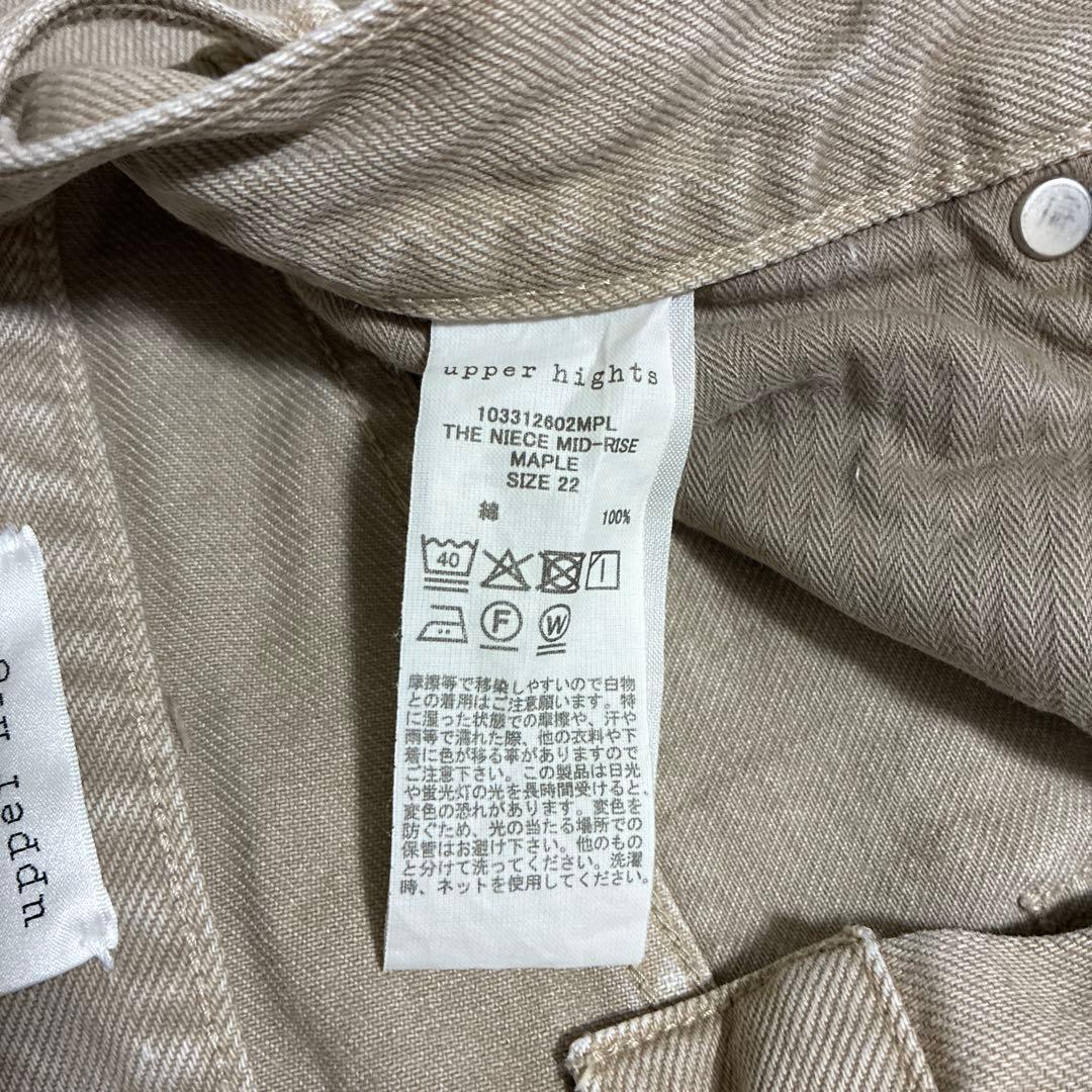 値下げ中upper hights THE NIECE MID RISE 22