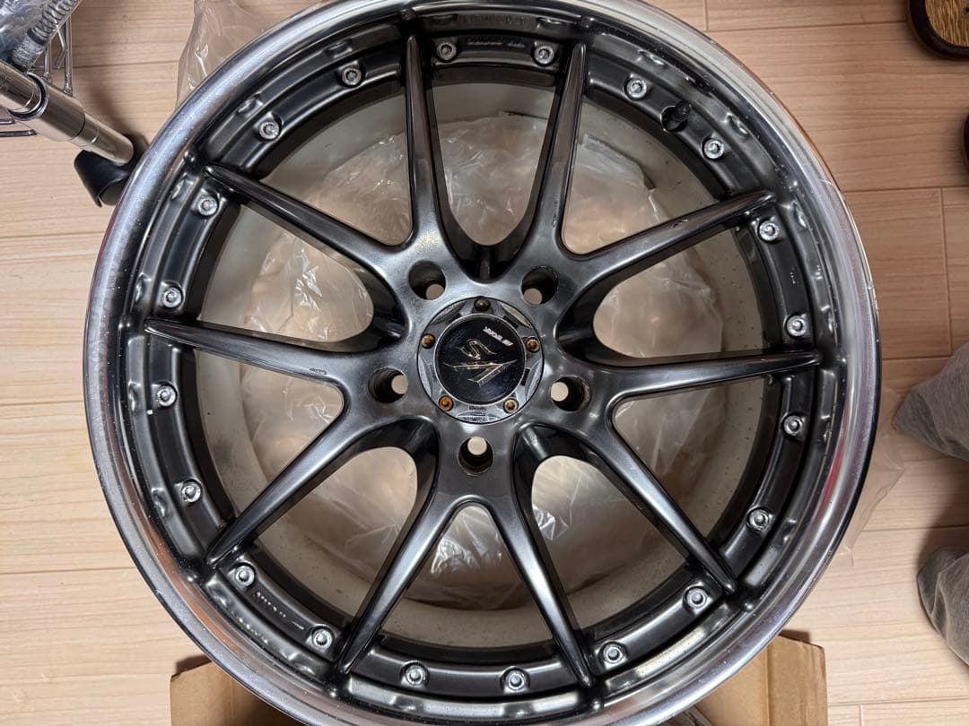 WORK VS SS 希少 当時物 5穴 7.5J ホイール ワーク 17インチ
