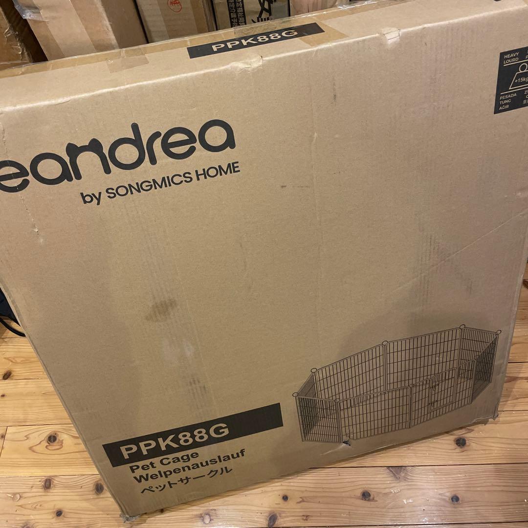 FEANDREA ペットサークル 大型犬用 中型犬用 ペットフェンス