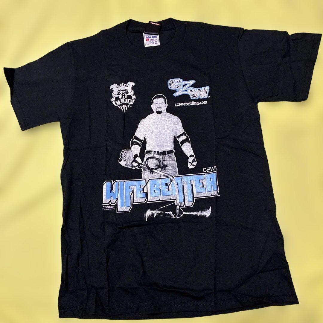新品　未使用　00s CZW ワイフビーター　Tシャツ　プロレス　Tシャツ