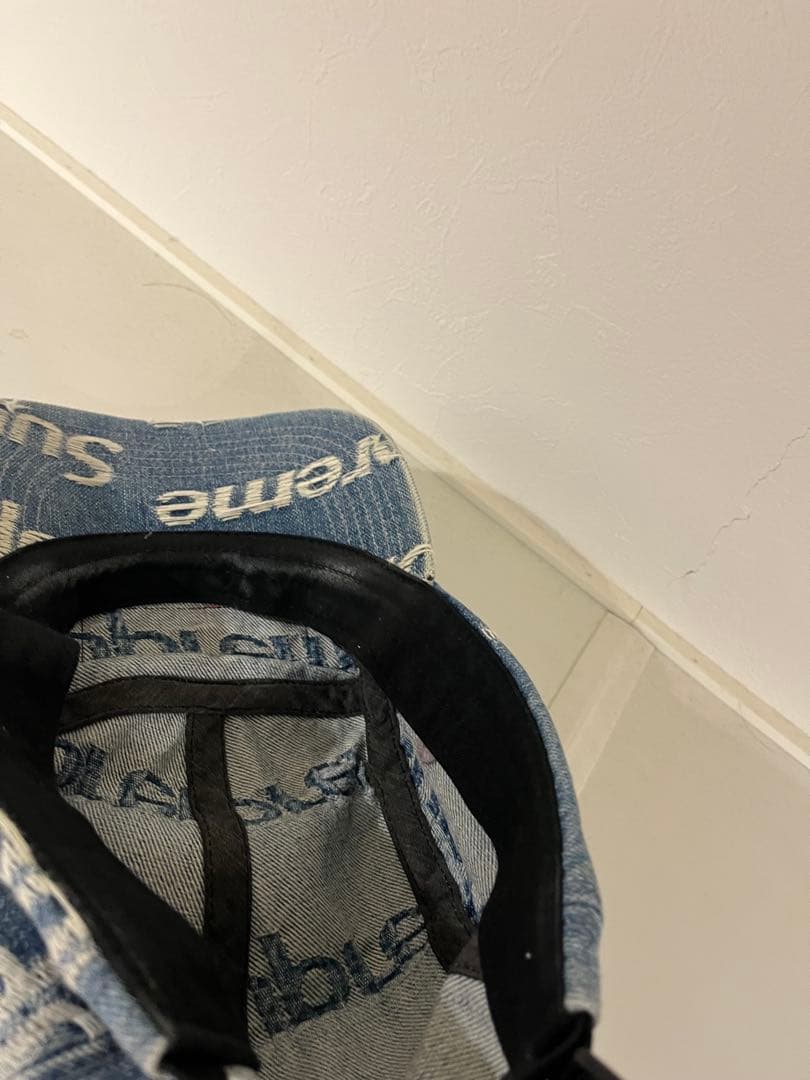 Supreme デニムロゴキャップ