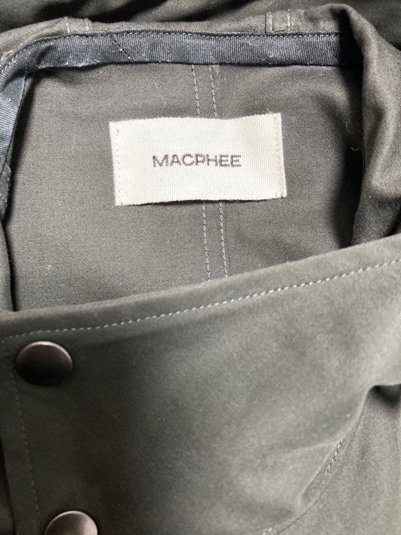 MACPHEE コットンダブルクロスフーデッドブルゾン