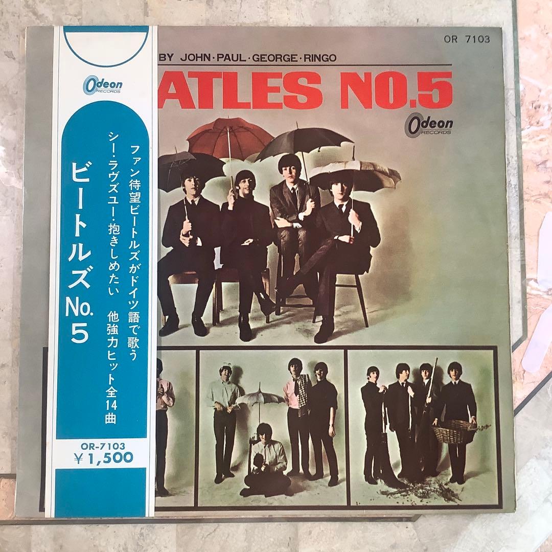 激レア!極美品! 1965年初版盤 赤盤1stプレス ビートルズ NO.5