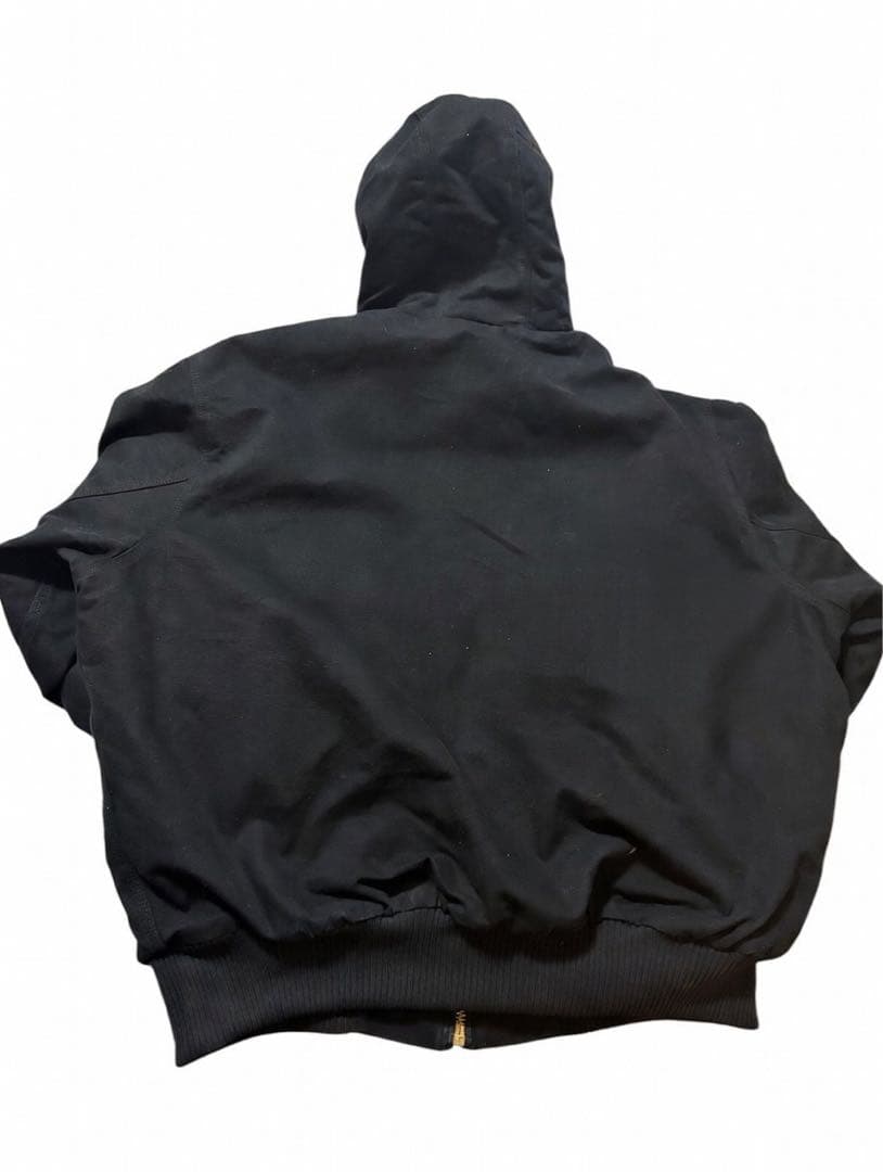 美品 Carhartt アクティブジャケット 黒 2XL 企業ロゴ