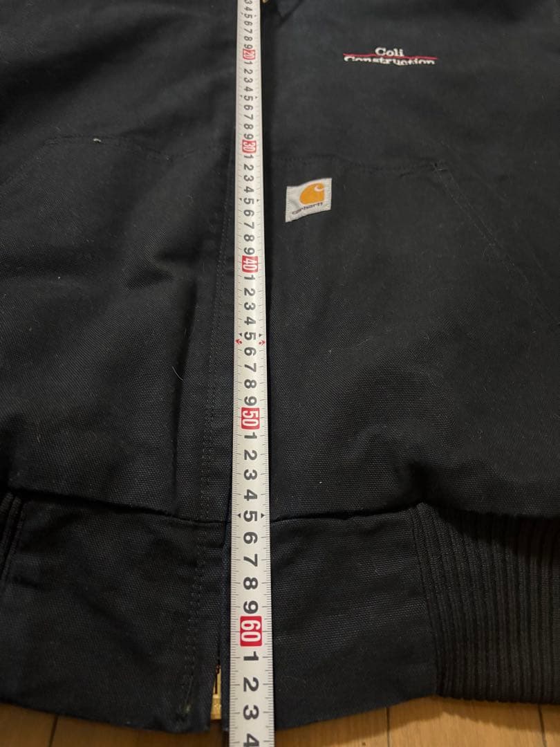 美品 Carhartt アクティブジャケット 黒 2XL 企業ロゴ