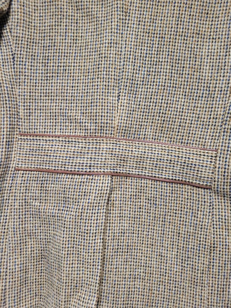 60s HarrisTweed ST.LAZARE レザー ツイードジャケット