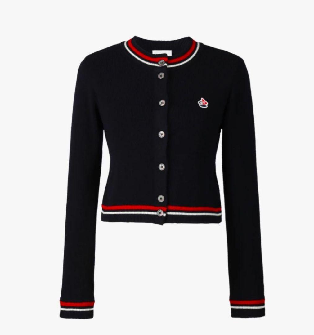 【bibiy】B. BOAT CLUE CARDIGAN ネイビー