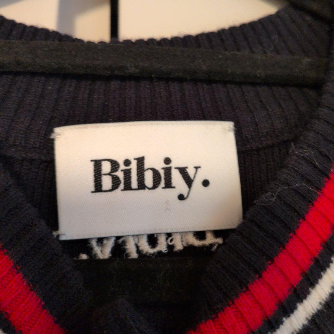 【bibiy】B. BOAT CLUE CARDIGAN ネイビー