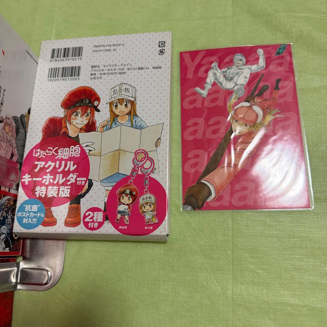 はたらく細胞 全巻セット はたらく細菌 アクリルキーホルダー 公式ファンブック