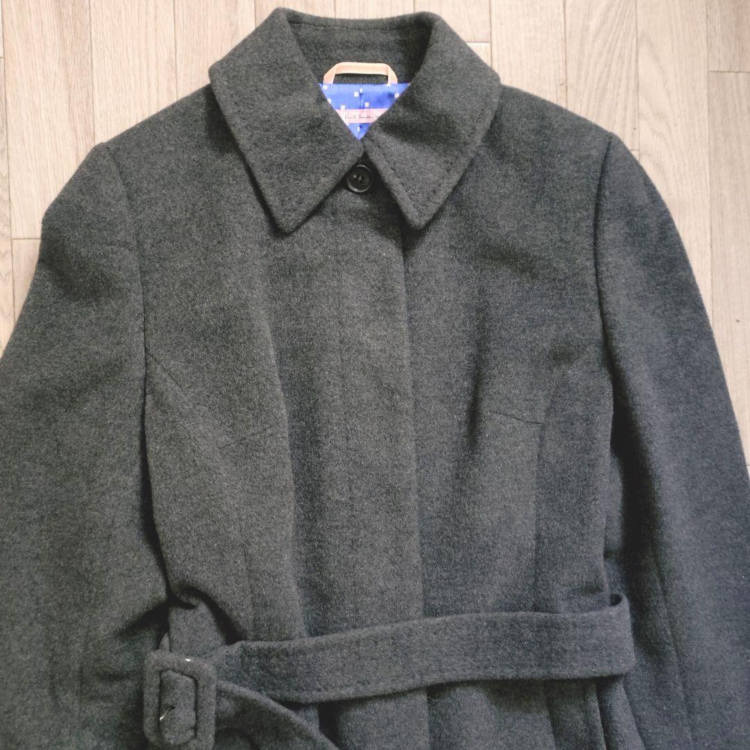 美品 Paul Smith アンゴラ ロングコート チェスター トレンチ
