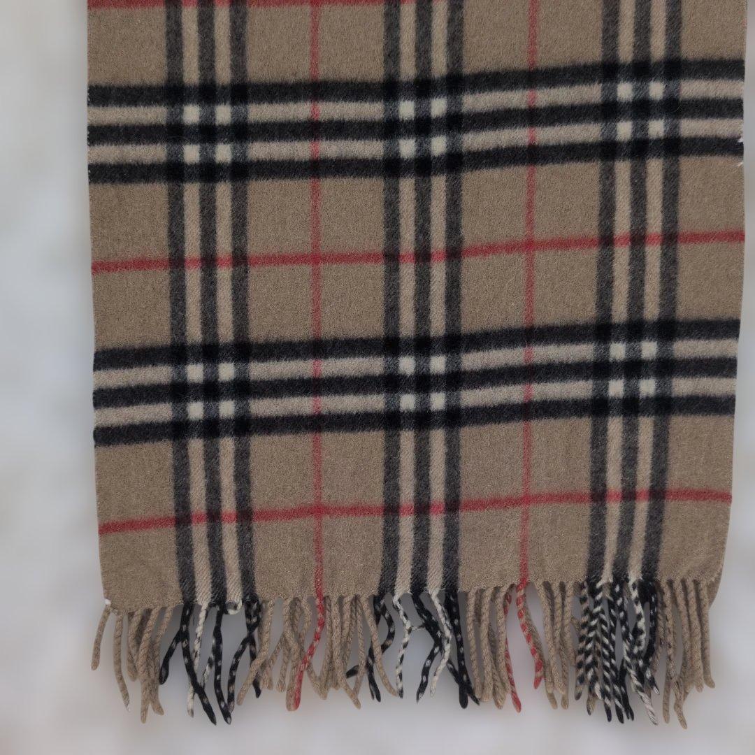 美品　BURBERRY ノバチェック カシミヤ100% マフラー ベージュ